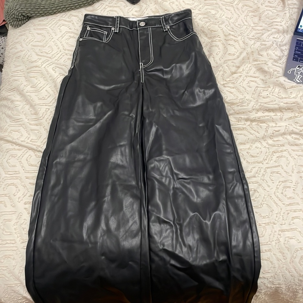 Bershka Black Flare Pants